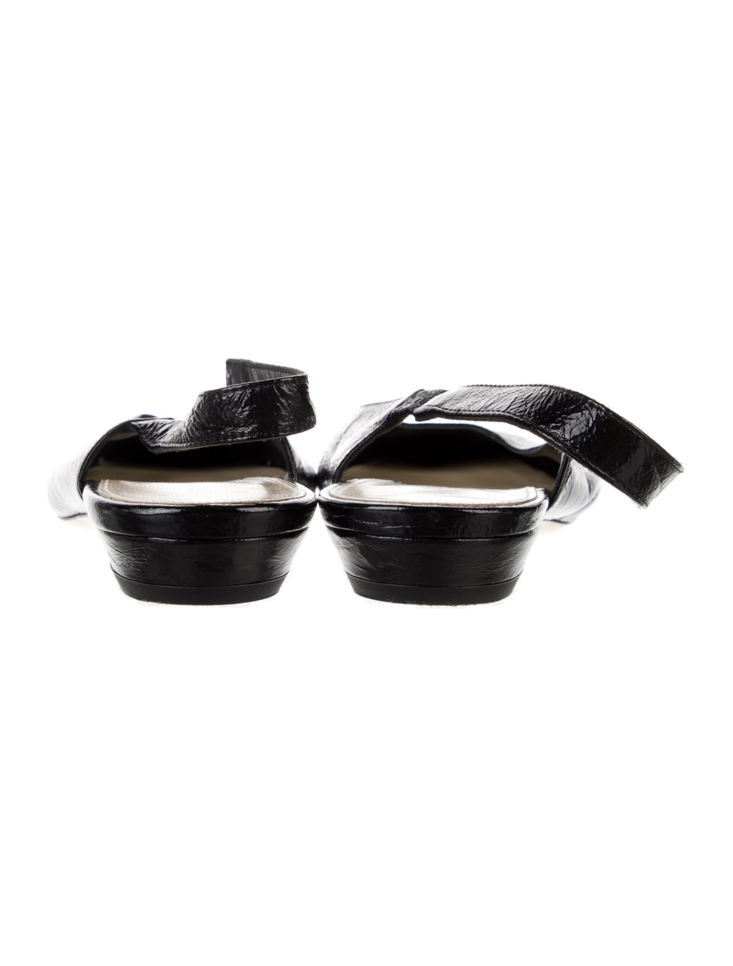 Khaite Patent Leather Slingback Flats